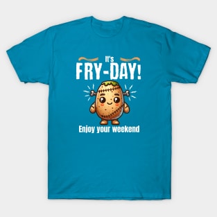 Potato Frankenstein Celebrates Fry-day! T-Shirt